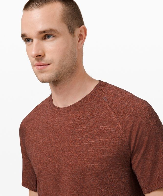 Lululemon Drysense Training Short Sleeve Shirt Blast Herr Svarta Orange | YXQZ-69273