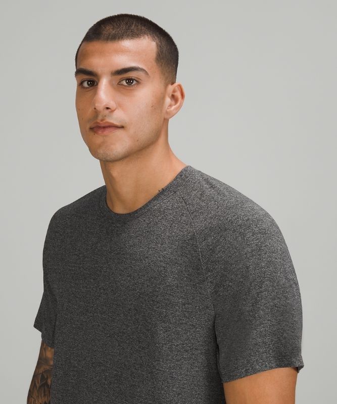 Lululemon Drysense Training Short Sleeve Shirt Blast Herr Svarta Grå | WTZR-27608