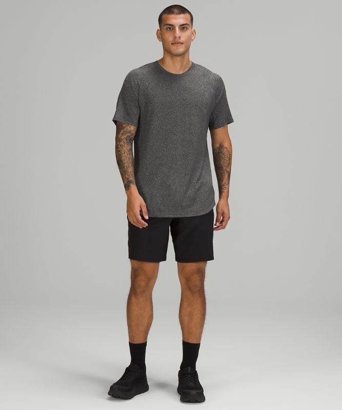 Lululemon Drysense Training Short Sleeve Shirt Blast Herr Svarta Grå | WTZR-27608