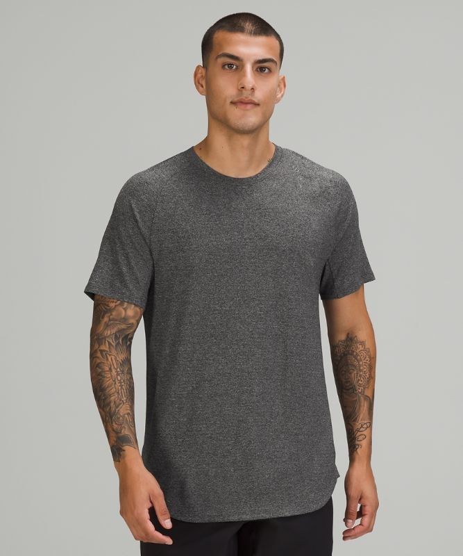 Lululemon Drysense Training Short Sleeve Shirt Blast Herr Svarta Grå | WTZR-27608