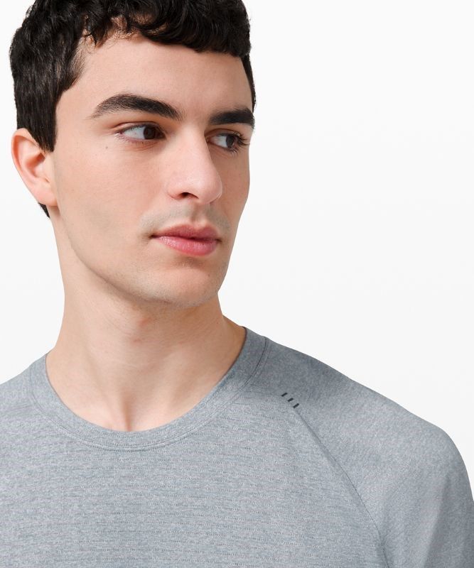 Lululemon Drysense Training Short Sleeve Shirt Blast Herr Vita | SWVF-74029