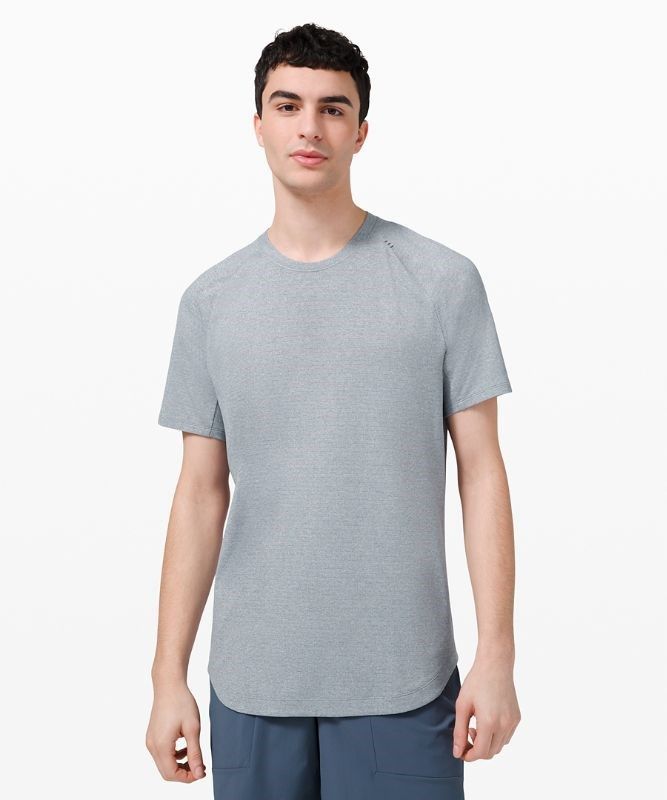 Lululemon Drysense Training Short Sleeve Shirt Blast Herr Vita | SWVF-74029
