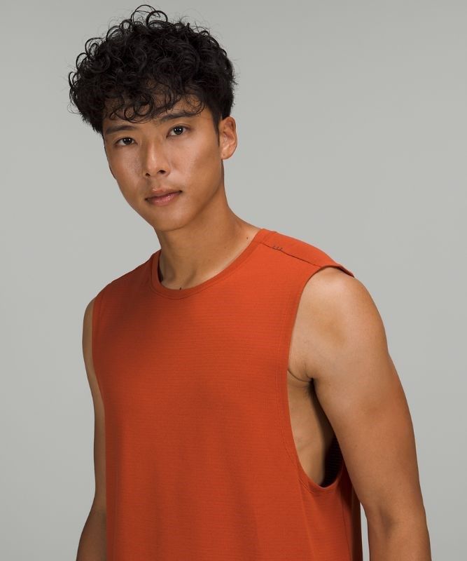 Lululemon Drysense Training Sleeveless Blast Herr Mörkröda | QFVH-59732