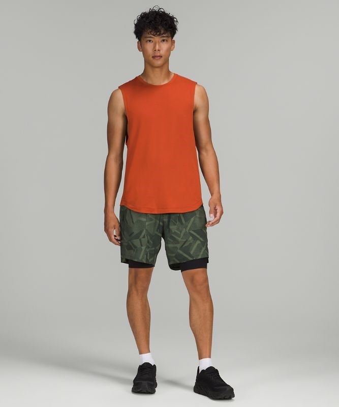 Lululemon Drysense Training Sleeveless Blast Herr Mörkröda | QFVH-59732
