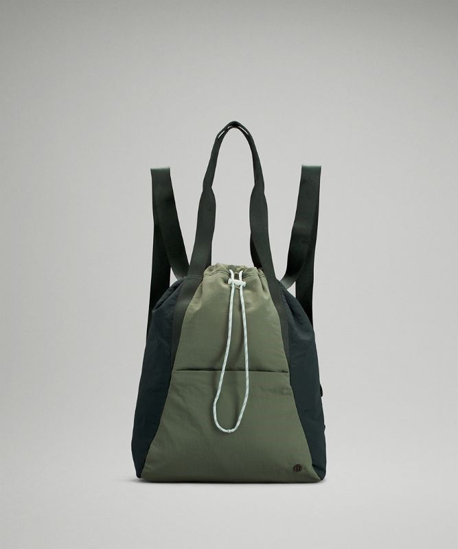 Lululemon Dual Function Backpack To Tote Väskor Accessories Gröna Gröna | GORJ-87156