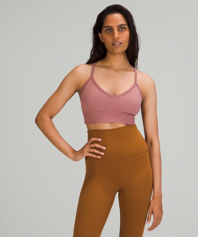 Lululemon Ebb to Street Bra C/D Sport BH Dam Spiced Chai | ZDWN-73245