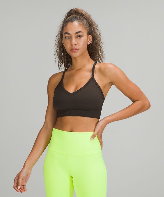 Lululemon Ebb to Street Bra C/D Sport BH Dam Mörkolivgröna | MUFC-90738