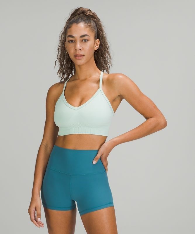 Lululemon Ebb to Street Bra C/D Sport BH Dam Mintgröna | UEMW-14382