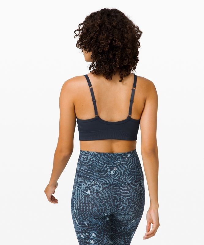 Lululemon Ebb to Street Bra Light Support, C/D Cup Sport BH Dam Marinblå | LFXS-83901