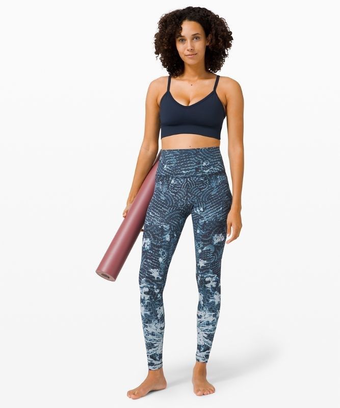 Lululemon Ebb to Street Bra Light Support, C/D Cup Sport BH Dam Marinblå | LFXS-83901