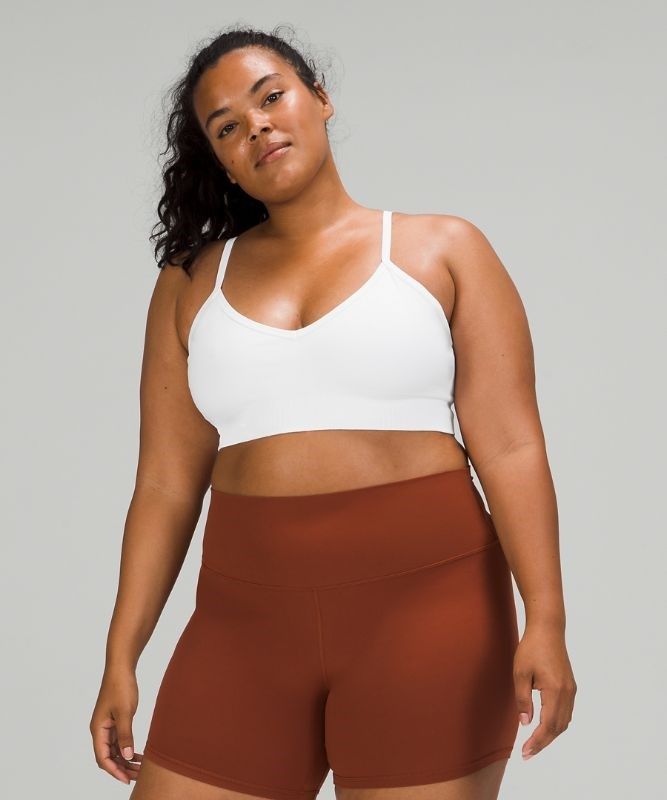 Lululemon Ebb to Street Bra Light Support, C/D Cup Sport BH Dam Vita | KQRT-24875