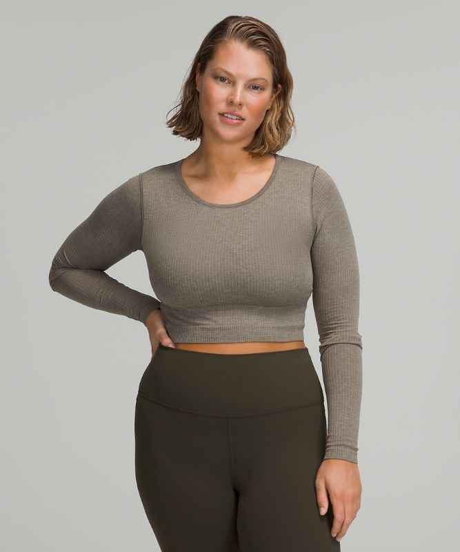 Lululemon Ebb to Street Long Sleeve Shirt Blast Dam Rover | RJGV-18753