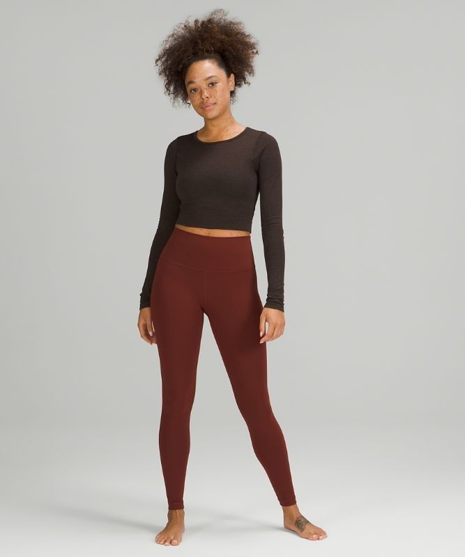 Lululemon Ebb to Street Long Sleeve Shirt Blast Dam French Press | UALZ-79531
