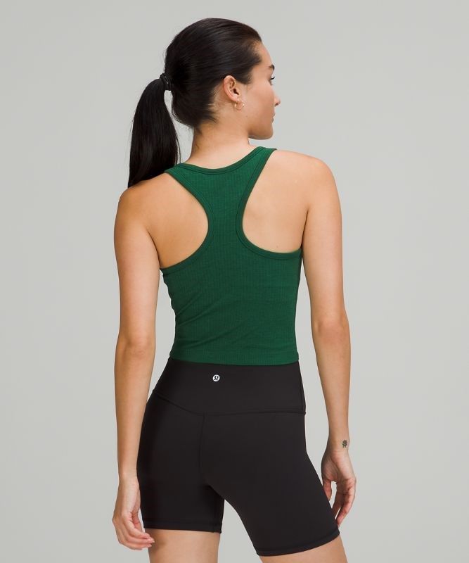Lululemon Ebb to Street RB Crop Tank Blast Dam Gröna | INTG-60741
