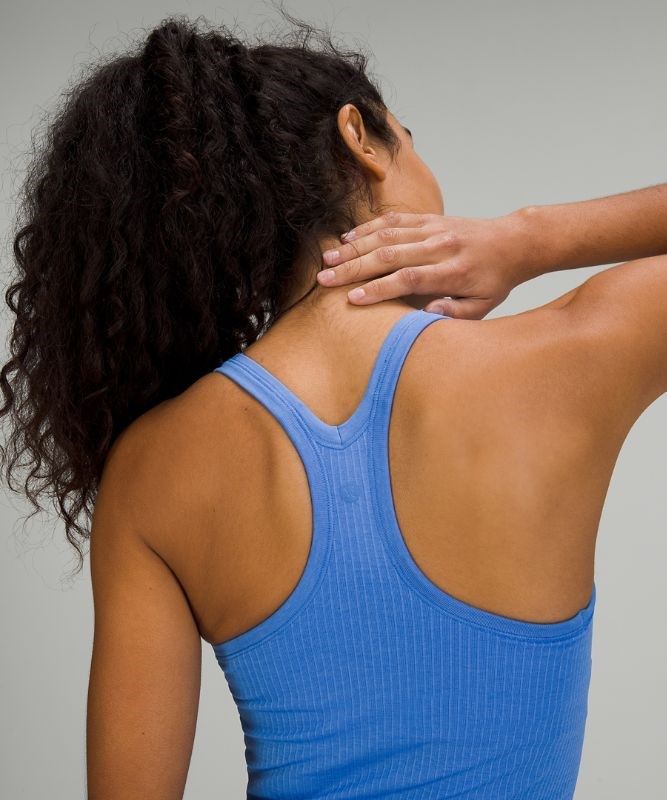 Lululemon Ebb to Street Tank Top Blast Dam Blå | DPQY-21974