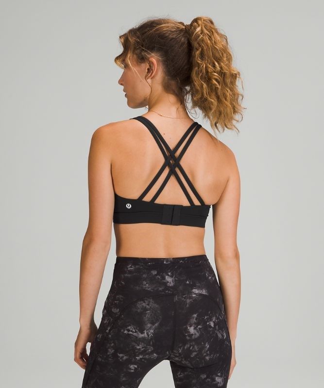 Lululemon Energy Adjustable Bra Medium Support, B Sport BH Dam Svarta | MTER-41035