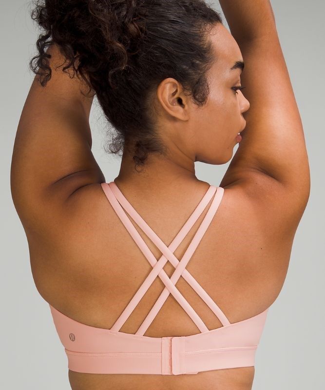 Lululemon Energy Adjustable Bra Medium Support, B Sport BH Dam Rosa Vita | KOQV-37198