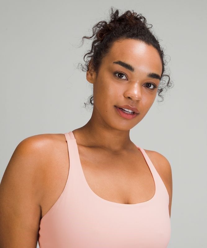 Lululemon Energy Adjustable Bra Medium Support, B Sport BH Dam Rosa Vita | KOQV-37198