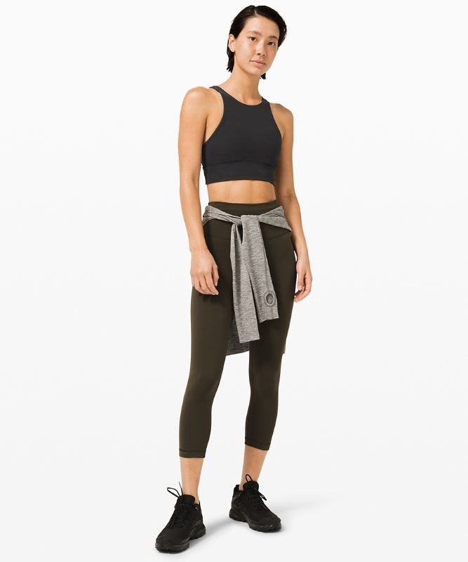 Lululemon Energy Bra High-Neck Longline Medium Support, B Sport BH Dam Svarta | LQSC-97128