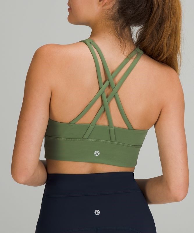 Lululemon Energy Bra High Neck LL Tough Sport BH Dam Gröna | PIAJ-61750