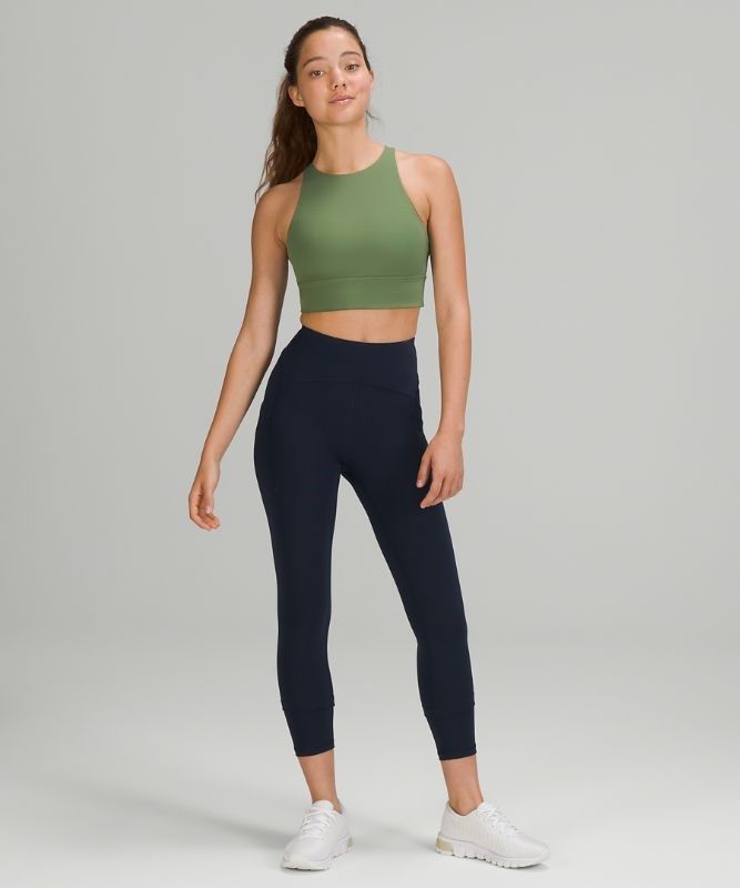 Lululemon Energy Bra High Neck LL Tough Sport BH Dam Gröna | PIAJ-61750
