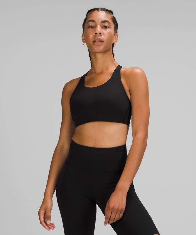 Lululemon Energy Bra High Support Sport BH Dam Svarta | QZBG-40127