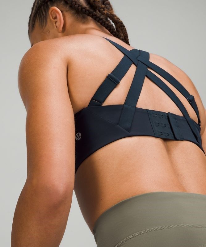 Lululemon Energy Bra High Support Sport BH Dam Marinblå | NKUA-82349