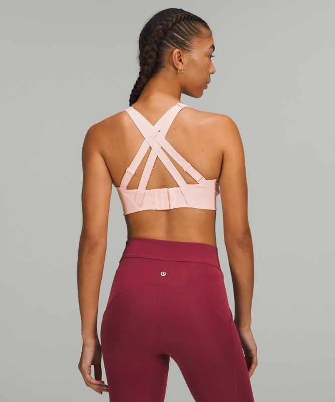 Lululemon Energy Bra High Support Sport BH Dam Rosa Vita | YSWD-85742