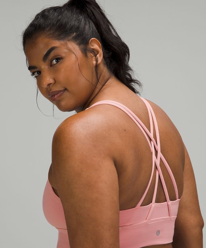 Lululemon Energy Bra Long Line Sport BH Dam Rosa | SDBL-13059