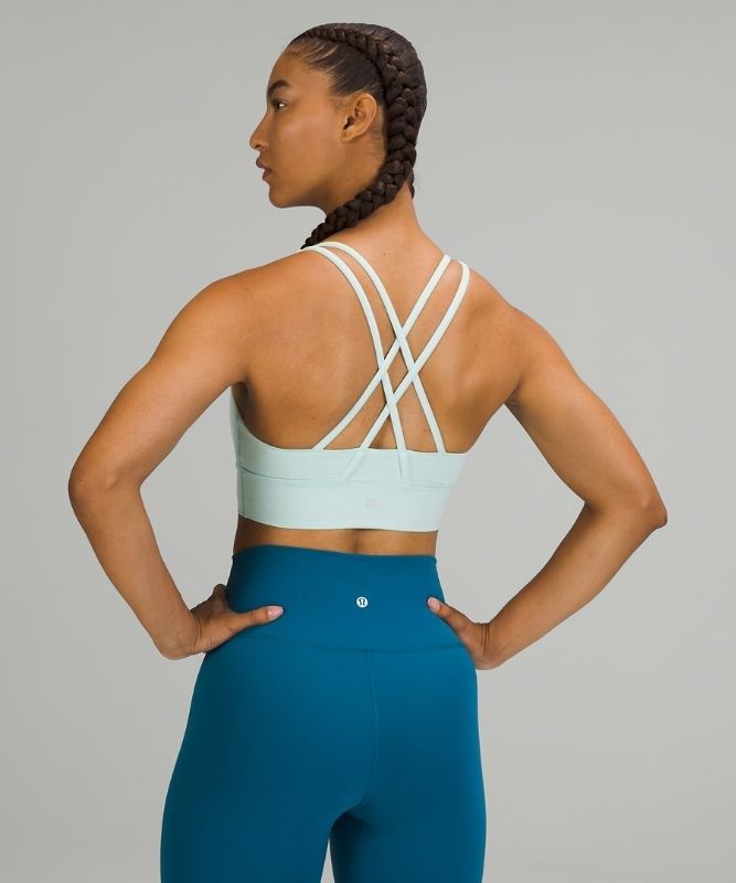Lululemon Energy Bra Long Line Sport BH Dam Mintgröna | QYID-89625