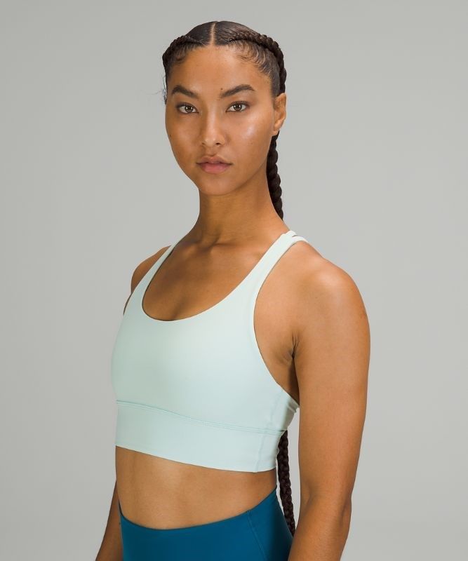 Lululemon Energy Bra Long Line Sport BH Dam Mintgröna | QYID-89625