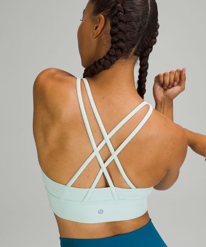 Lululemon Energy Bra Long Line Sport BH Dam Mintgröna | QYID-89625