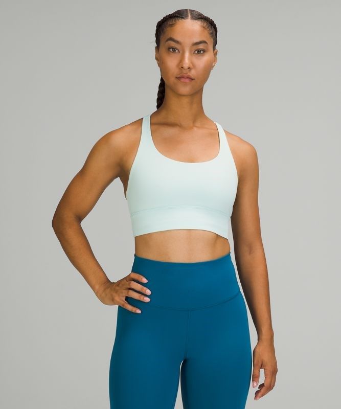 Lululemon Energy Bra Long Line Sport BH Dam Mintgröna | QYID-89625