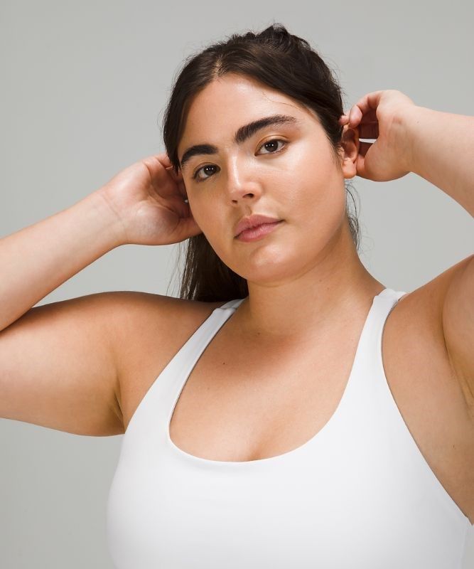 Lululemon Energy Bra Long Line Sport BH Dam Vita | YSCI-04568