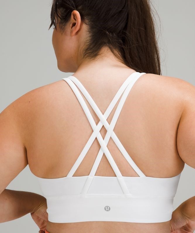 Lululemon Energy Bra Long Line Sport BH Dam Vita | YSCI-04568