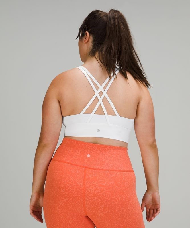 Lululemon Energy Bra Long Line Sport BH Dam Vita | YSCI-04568