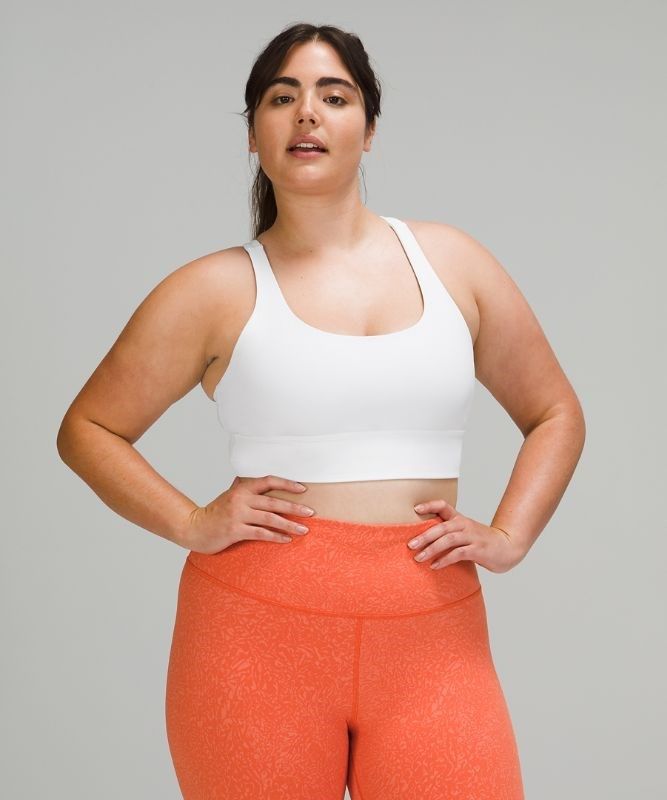 Lululemon Energy Bra Long Line Sport BH Dam Vita | YSCI-04568