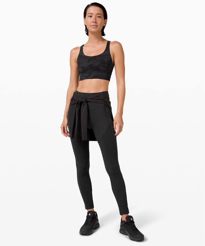 Lululemon Energy Bra Long Line Sport BH Dam Camo Svarta Olika Färger | JBVW-47638