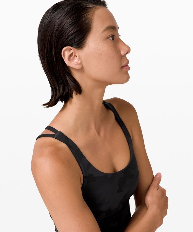 Lululemon Energy Bra Long Line Sport BH Dam Camo Svarta Olika Färger | JBVW-47638