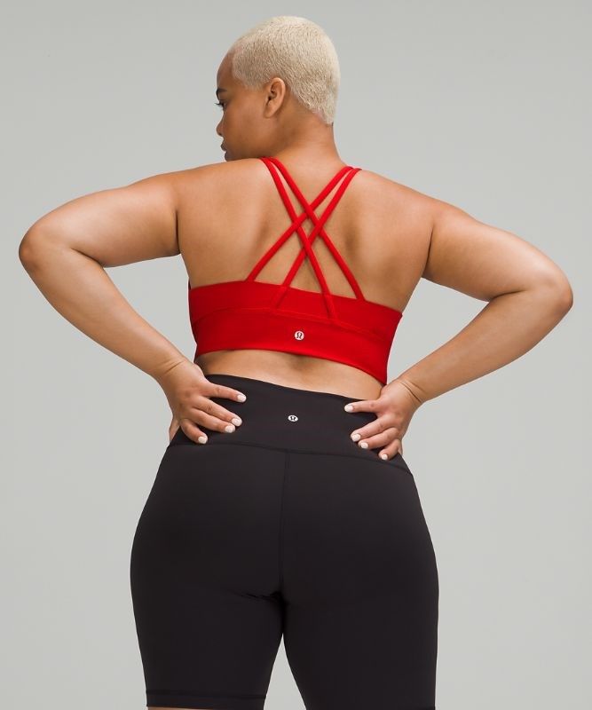 Lululemon Energy Bra Long Line Sport BH Dam Mörkröda | HEMO-49608