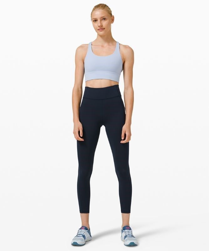 Lululemon Energy Bra Long Line Sport BH Dam Blå Beige | ZOAJ-72140