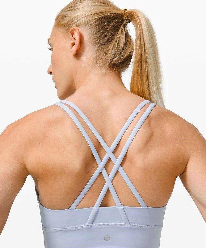Lululemon Energy Bra Long Line Sport BH Dam Blå Beige | ZOAJ-72140