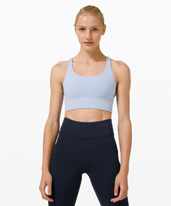 Lululemon Energy Bra Long Line Sport BH Dam Blå Beige | ZOAJ-72140