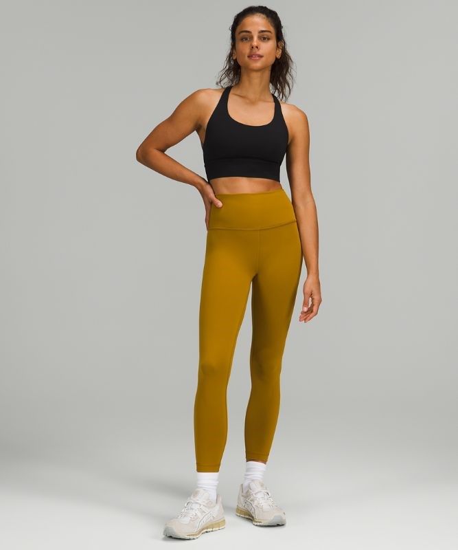 Lululemon Energy Bra Long Line Sport BH Dam Svarta | TCSF-24806