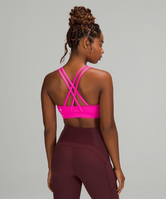 Lululemon Energy Bra Medium Support, B Sport BH Dam Rosa | SALX-10923