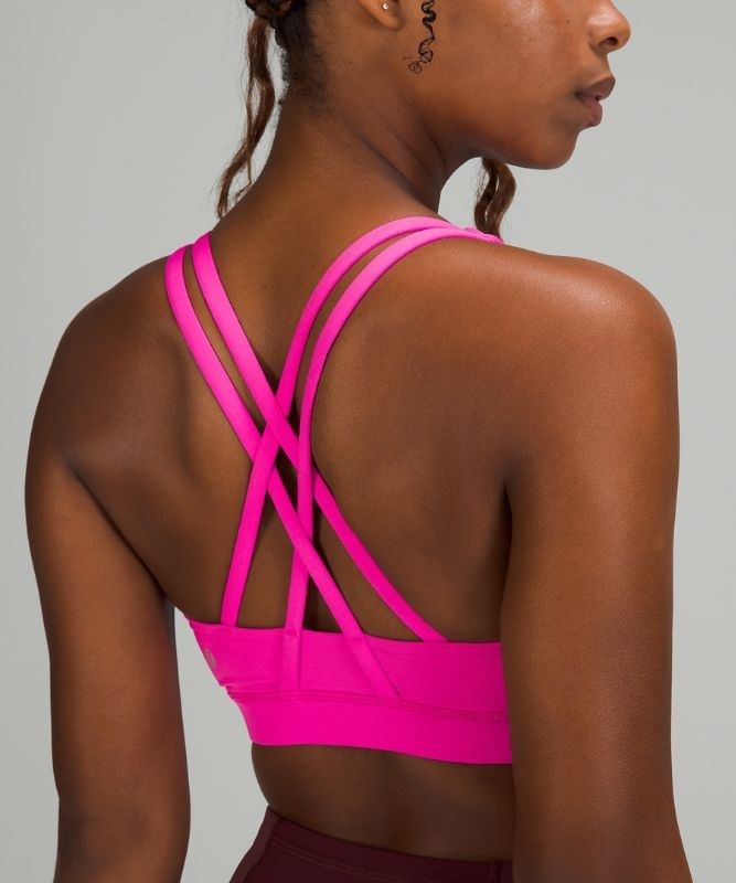 Lululemon Energy Bra Medium Support, B Sport BH Dam Rosa | SALX-10923