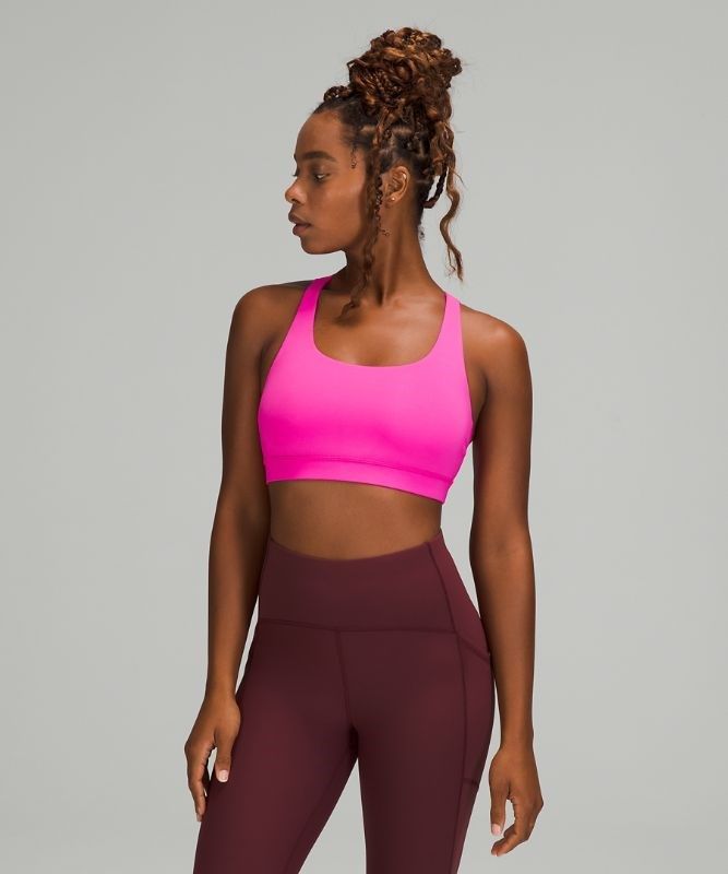 Lululemon Energy Bra Medium Support, B Sport BH Dam Rosa | SALX-10923