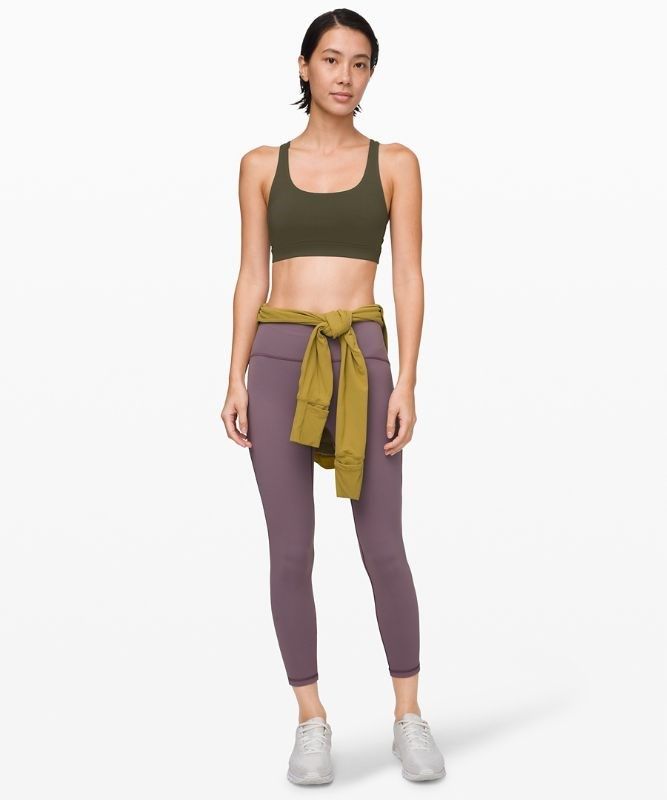 Lululemon Energy Bra Medium Support, B Sport BH Dam Mörkolivgröna | NMHF-75026