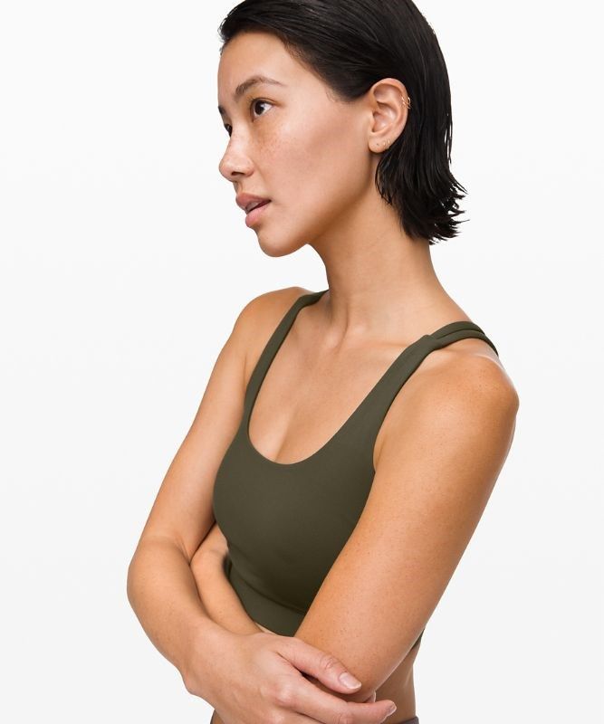 Lululemon Energy Bra Medium Support, B Sport BH Dam Mörkolivgröna | NMHF-75026