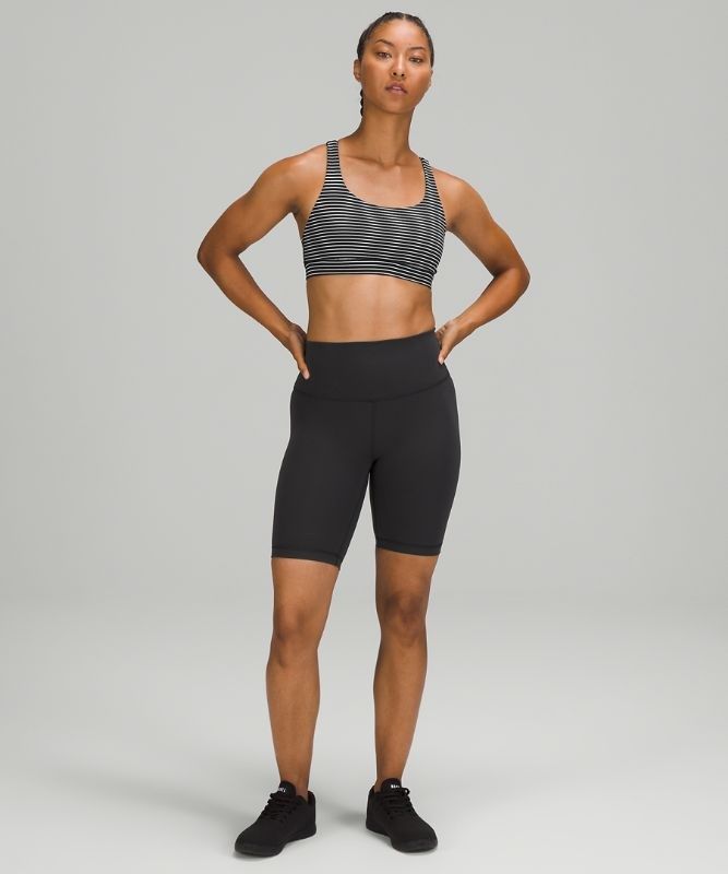Lululemon Energy Bra Medium Support, B Sport BH Dam Svarta Vita | YTPL-04875